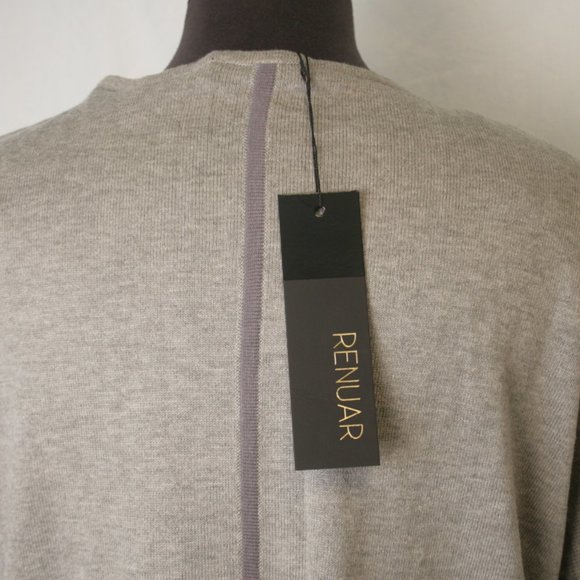 Renuar Grey Knit Sweater with Animal Star - Picture 3 of 3